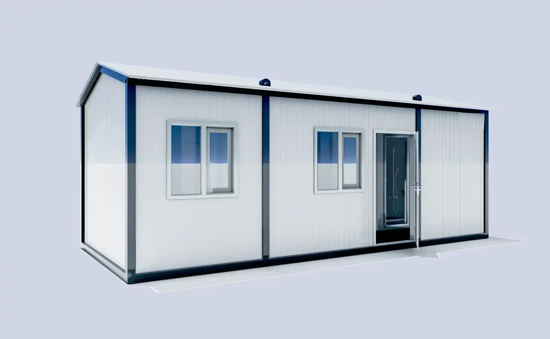 300x700 K310 İki Oda Konteyner Wc-Duş-Mutfak